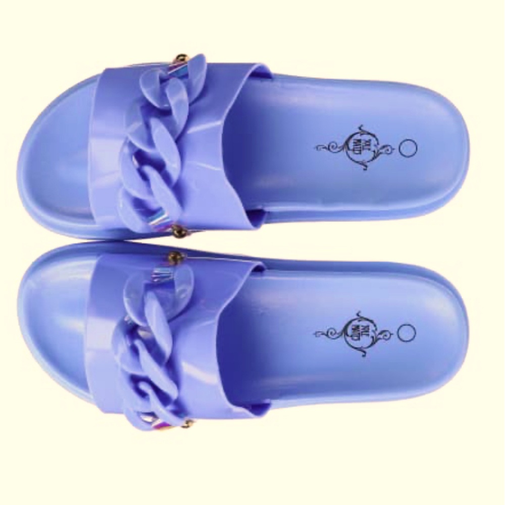 Ladies Chain Slide Sandals